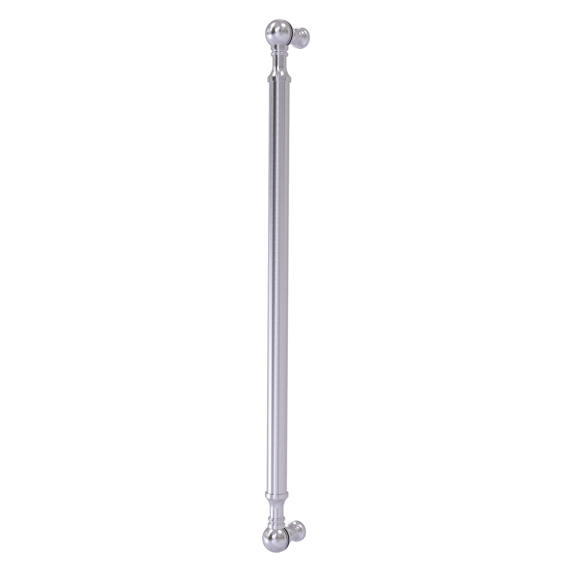 Allied Brass P-3/18 18" x 1" Satin Chrome Solid Brass Beaded Refrigerator Pull