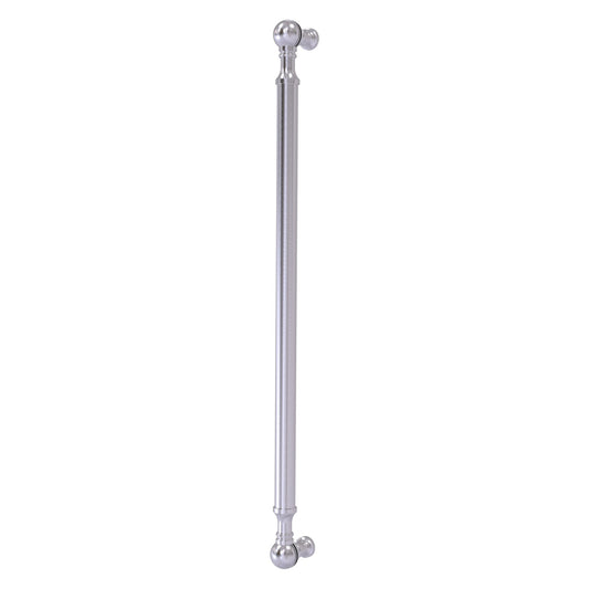 Allied Brass P-3/18 18" x 1" Satin Chrome Solid Brass Beaded Refrigerator Pull