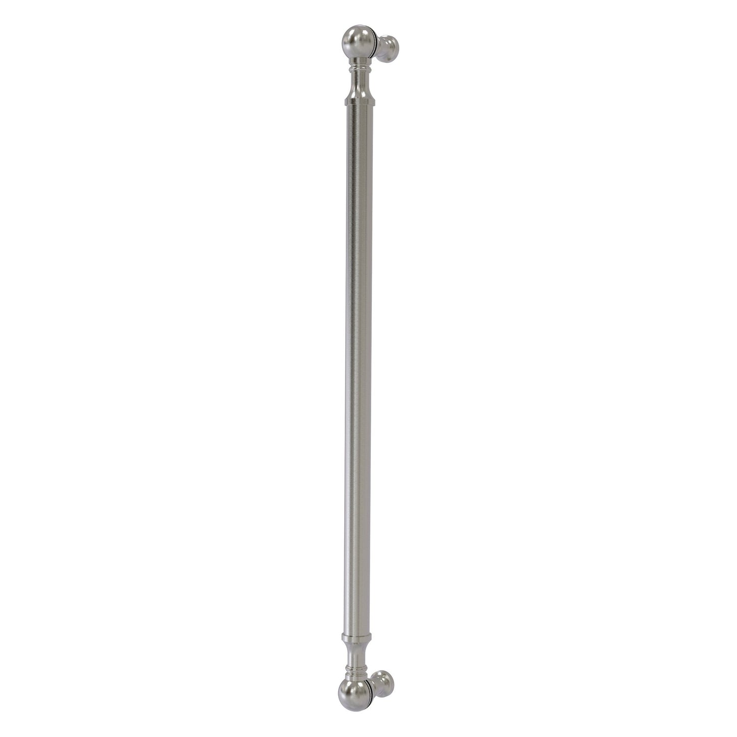 Allied Brass P-3/18 18" x 1" Satin Nickel Solid Brass Beaded Refrigerator Pull