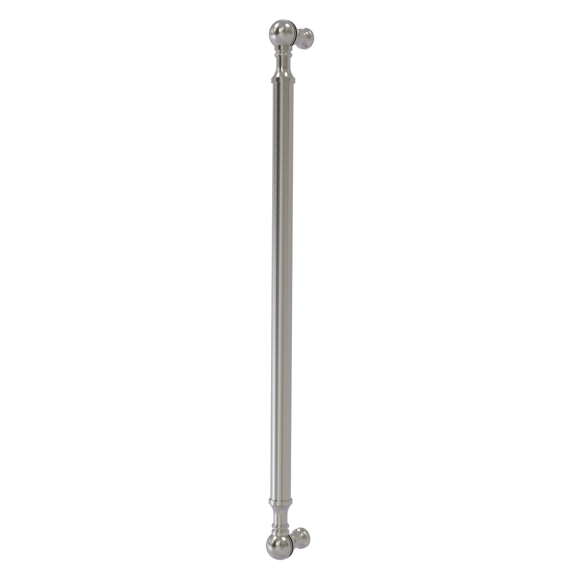Allied Brass P-3/18 18" x 1" Satin Nickel Solid Brass Beaded Refrigerator Pull