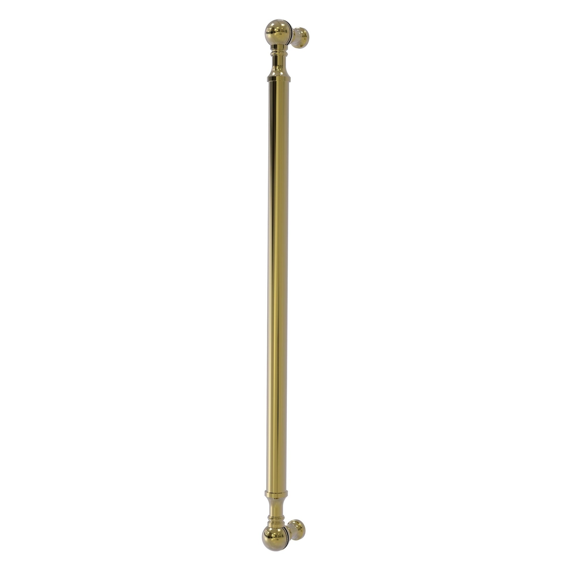Allied Brass P-3/18 18" x 1" Unlacquered Brass Solid Brass Beaded Refrigerator Pull