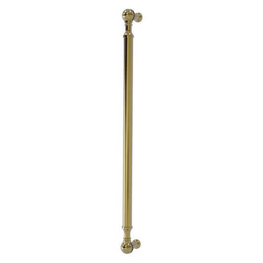 Allied Brass P-3/18 18" x 1" Unlacquered Brass Solid Brass Beaded Refrigerator Pull