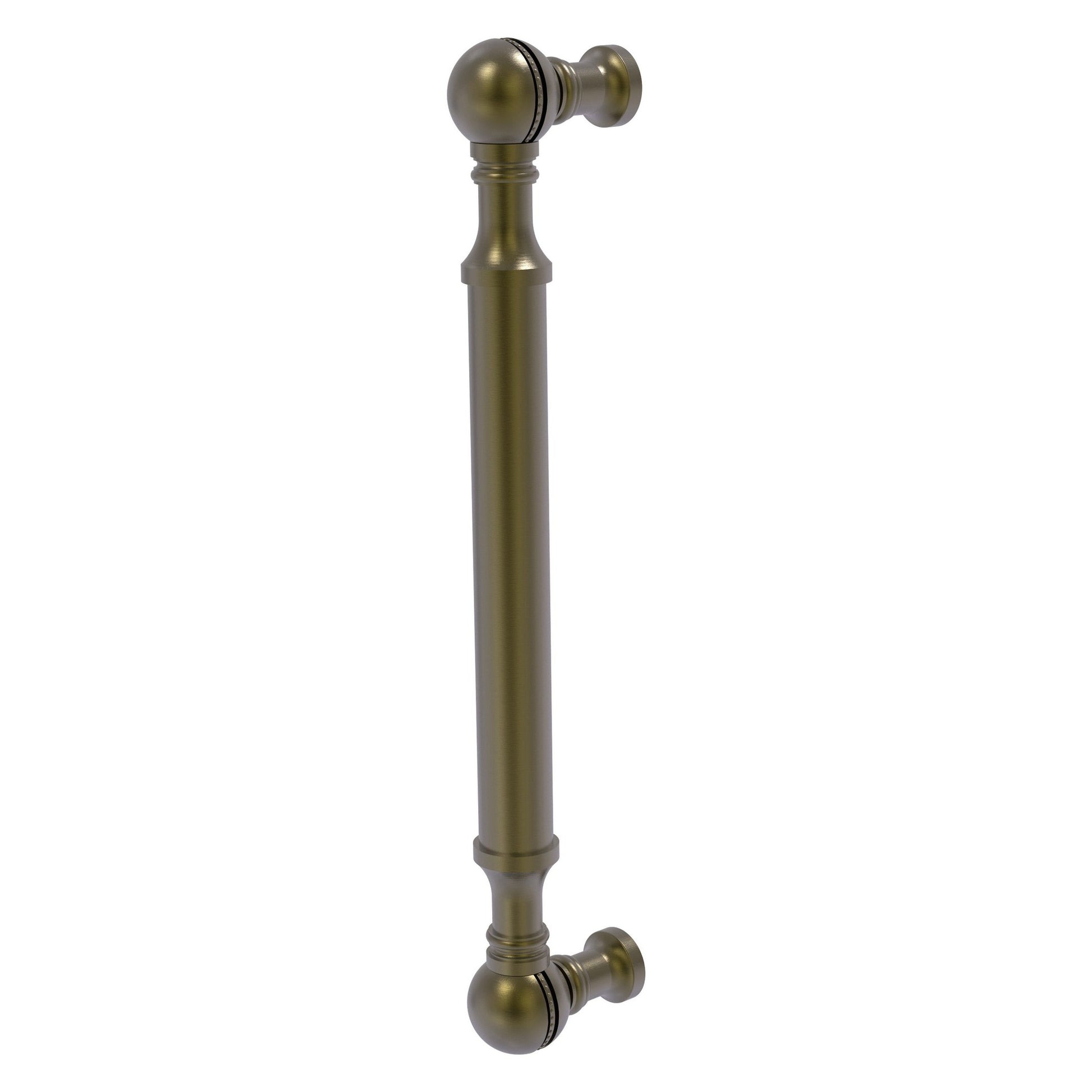 Allied Brass P-3/3 3" x 1" Antique Brass Solid Brass Beaded Cabinet Pull