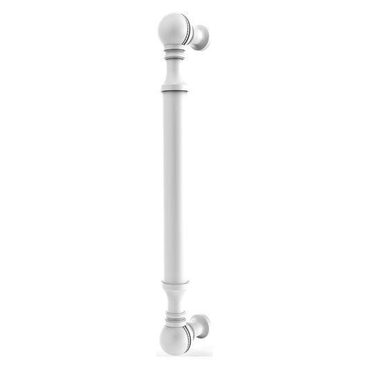 Allied Brass P-3/3 3" x 1" Matte White Solid Brass Beaded Cabinet Pull
