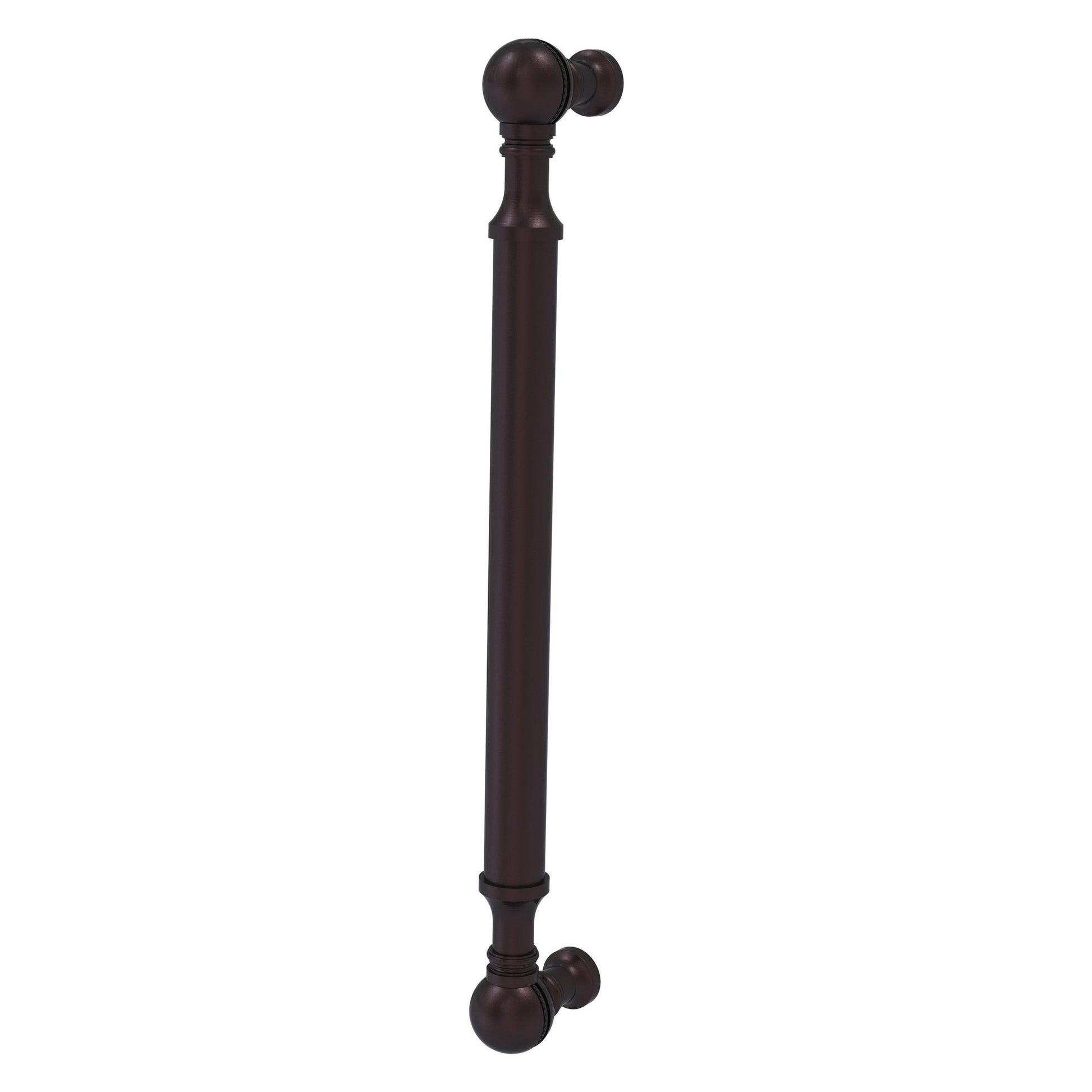 Allied Brass P-3/8 8" x 1" Antique Bronze Solid Brass Beaded Door Pull