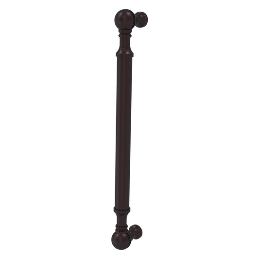Allied Brass P-3/8 8" x 1" Antique Bronze Solid Brass Beaded Door Pull