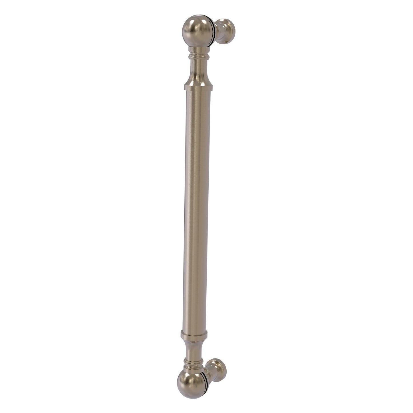 Allied Brass P-3/8 8" x 1" Antique Pewter Solid Brass Beaded Door Pull