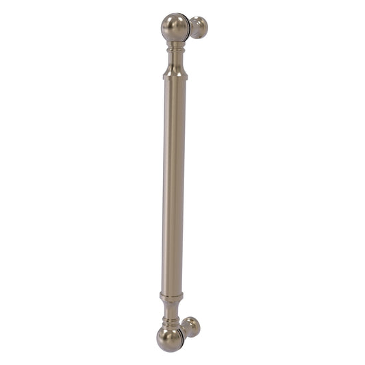 Allied Brass P-3/8 8" x 1" Antique Pewter Solid Brass Beaded Door Pull