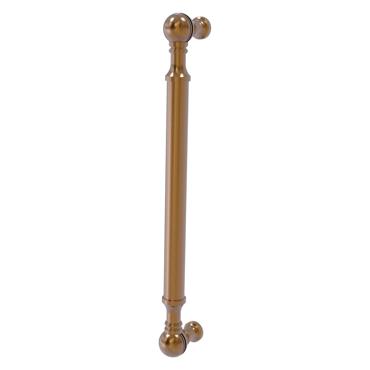 Allied Brass P-3/8 8" x 1" Brushed Bronze Solid Brass Beaded Door Pull