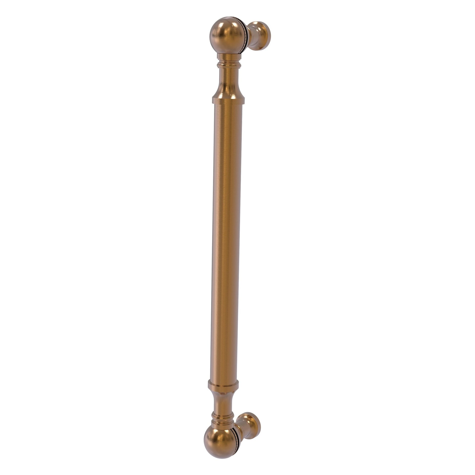 Allied Brass P-3/8 8" x 1" Brushed Bronze Solid Brass Beaded Door Pull