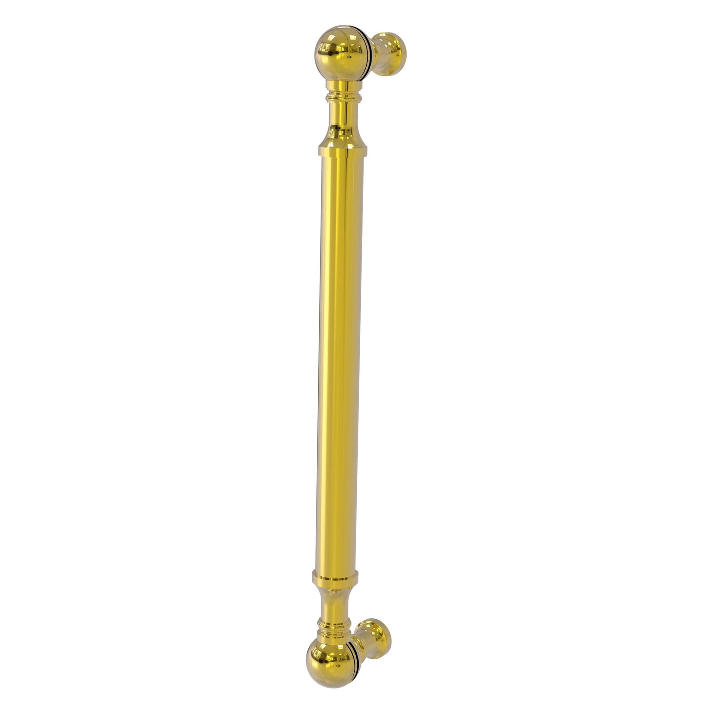 Allied Brass P-3/8 8" x 1" Polished Brass Solid Brass Beaded Door Pull