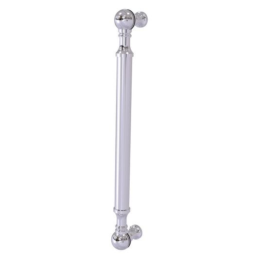 Allied Brass P-3/8 8" x 1" Polished Chrome Solid Brass Beaded Door Pull