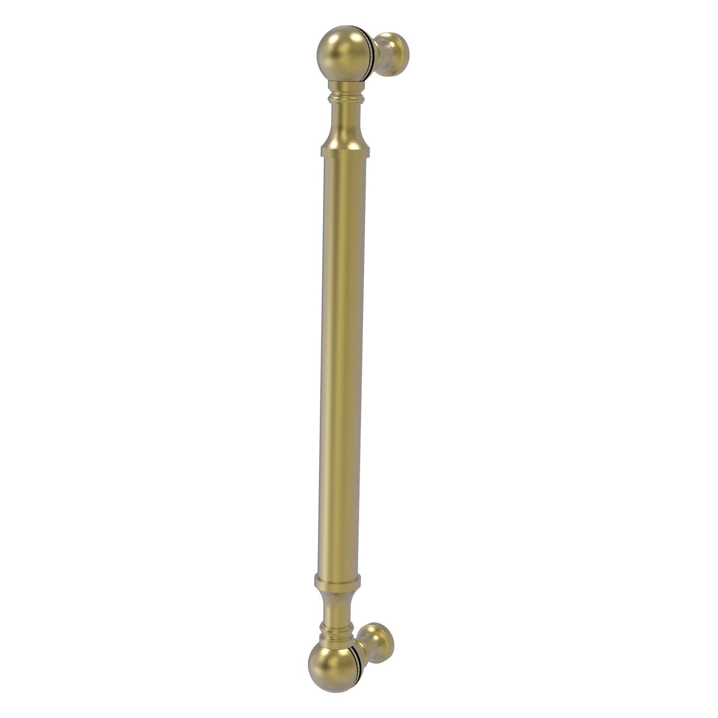 Allied Brass P-3/8 8" x 1" Satin Brass Solid Brass Beaded Door Pull