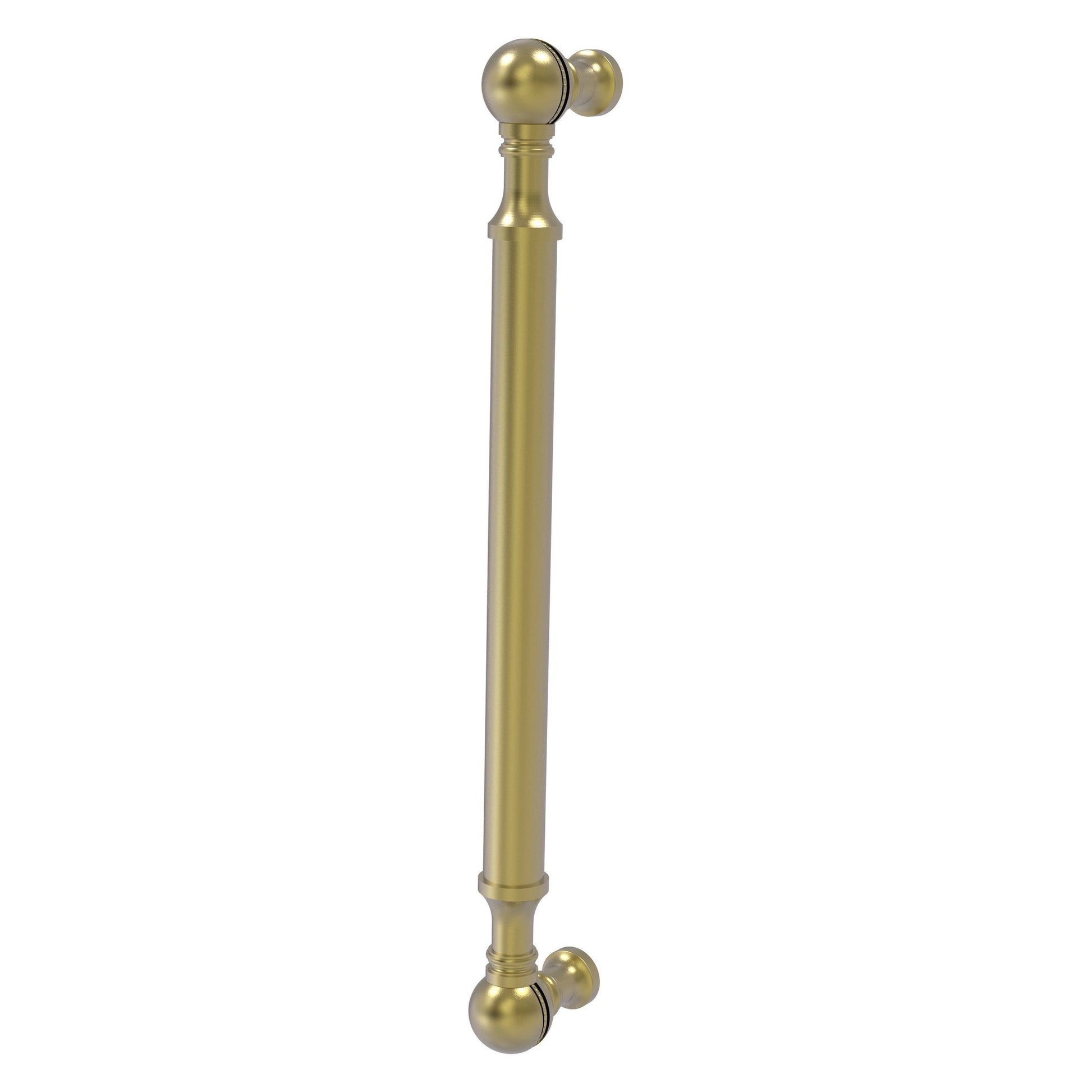 Allied Brass P-3/8 8" x 1" Satin Brass Solid Brass Beaded Door Pull