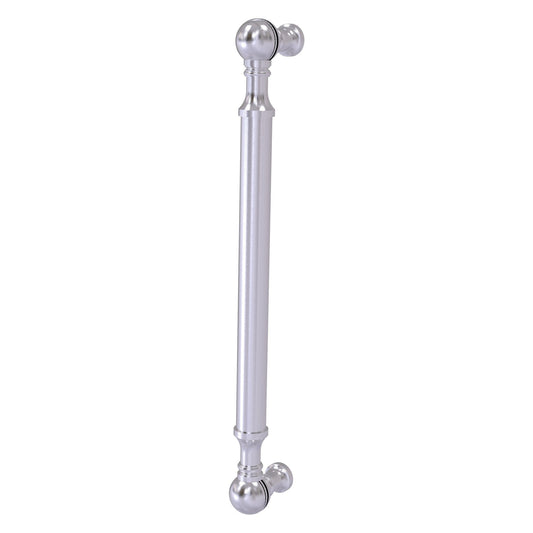 Allied Brass P-3/8 8" x 1" Satin Chrome Solid Brass Beaded Door Pull