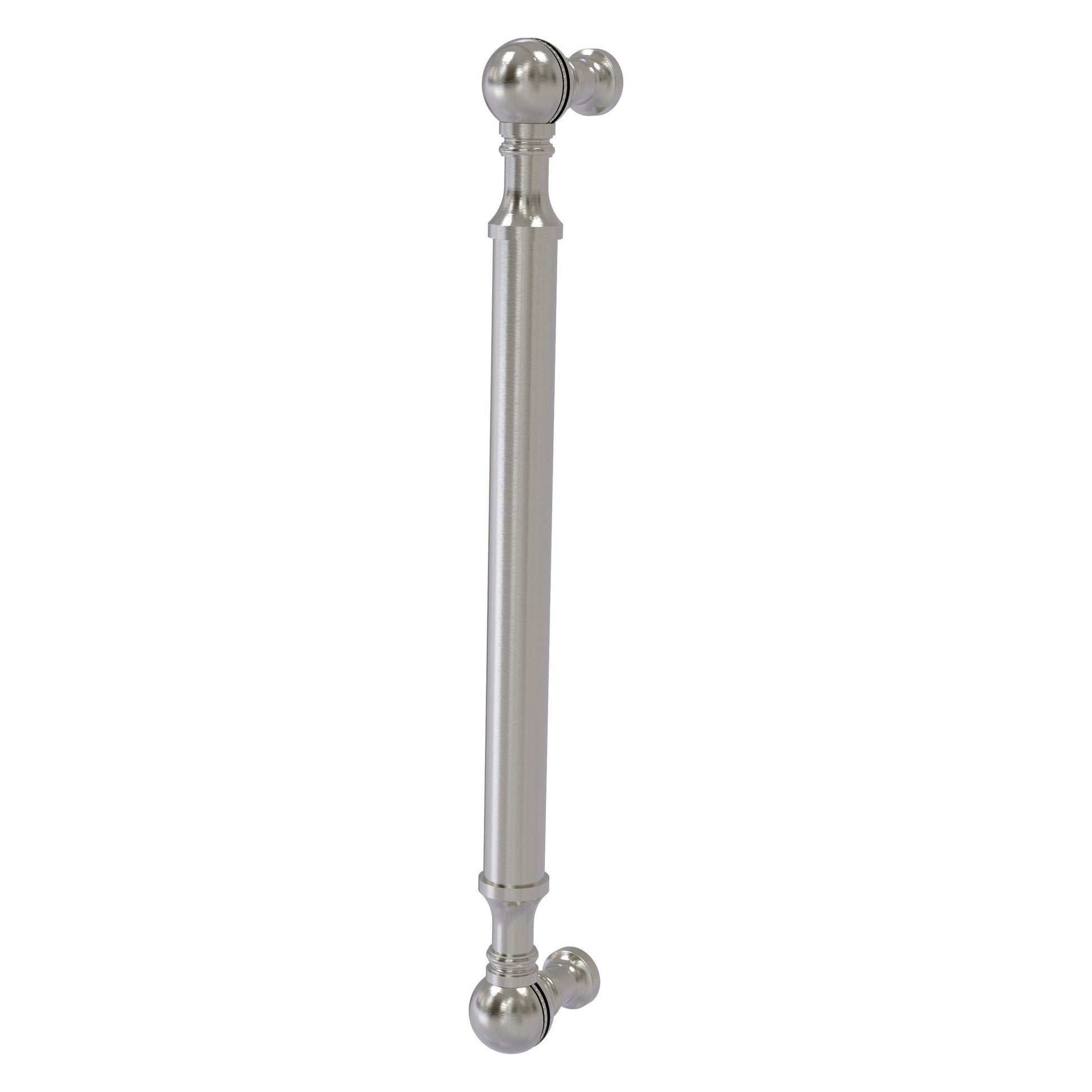 Allied Brass P-3/8 8" x 1" Satin Nickel Solid Brass Beaded Door Pull