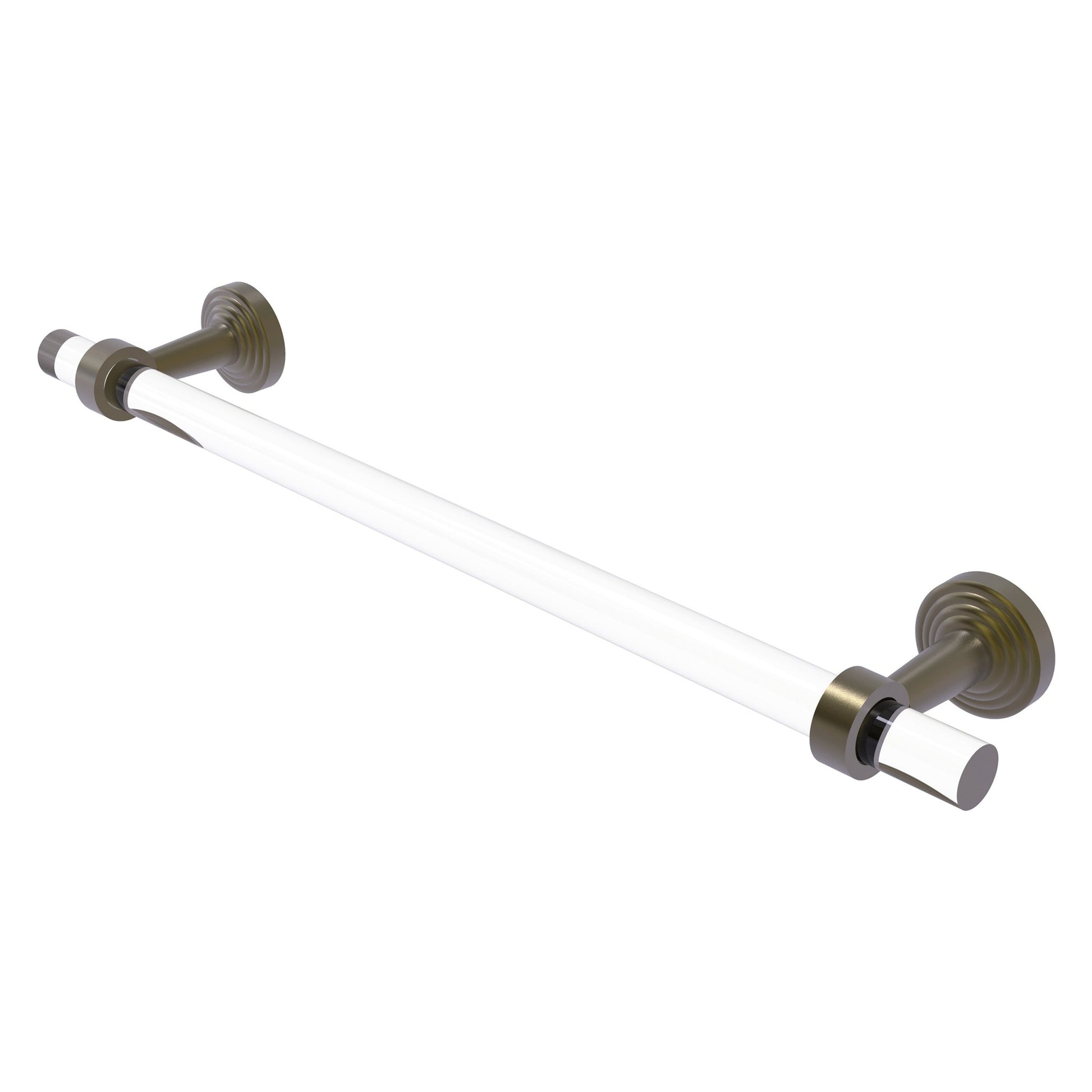 Allied Brass Pacific Beach 28" x 2.2" Antique Brass Solid Brass Towel Bar