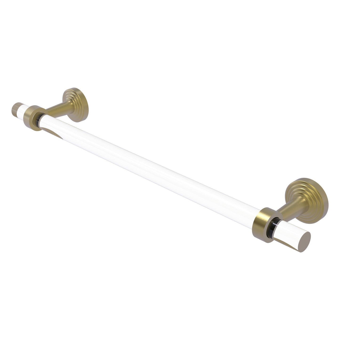 Allied Brass Pacific Beach 28" x 2.2" Satin Brass Solid Brass Towel Bar