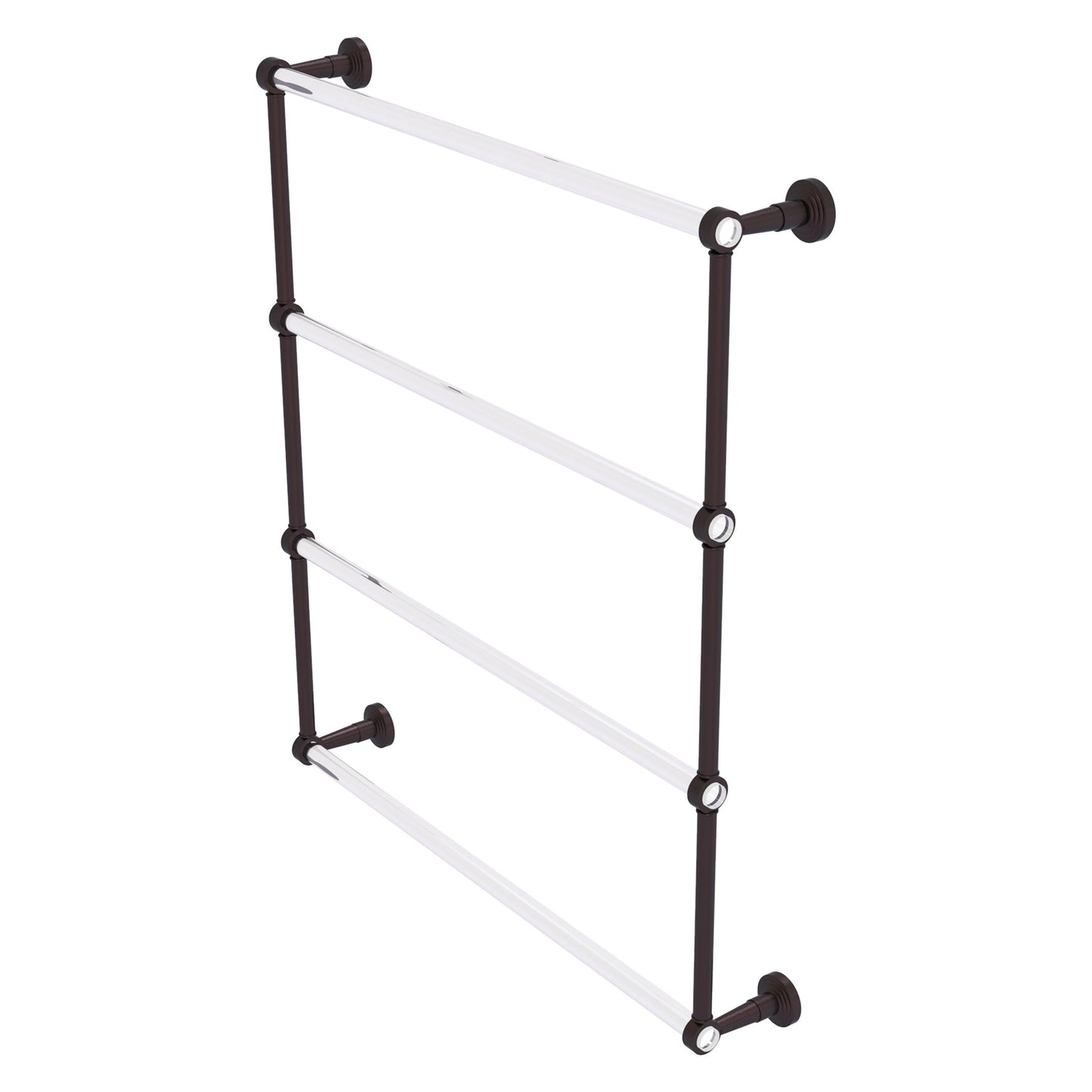 Allied Brass Pacific Beach 32.6" x 5" Antique Bronze Solid Brass 4-Tier Ladder Towel Bar