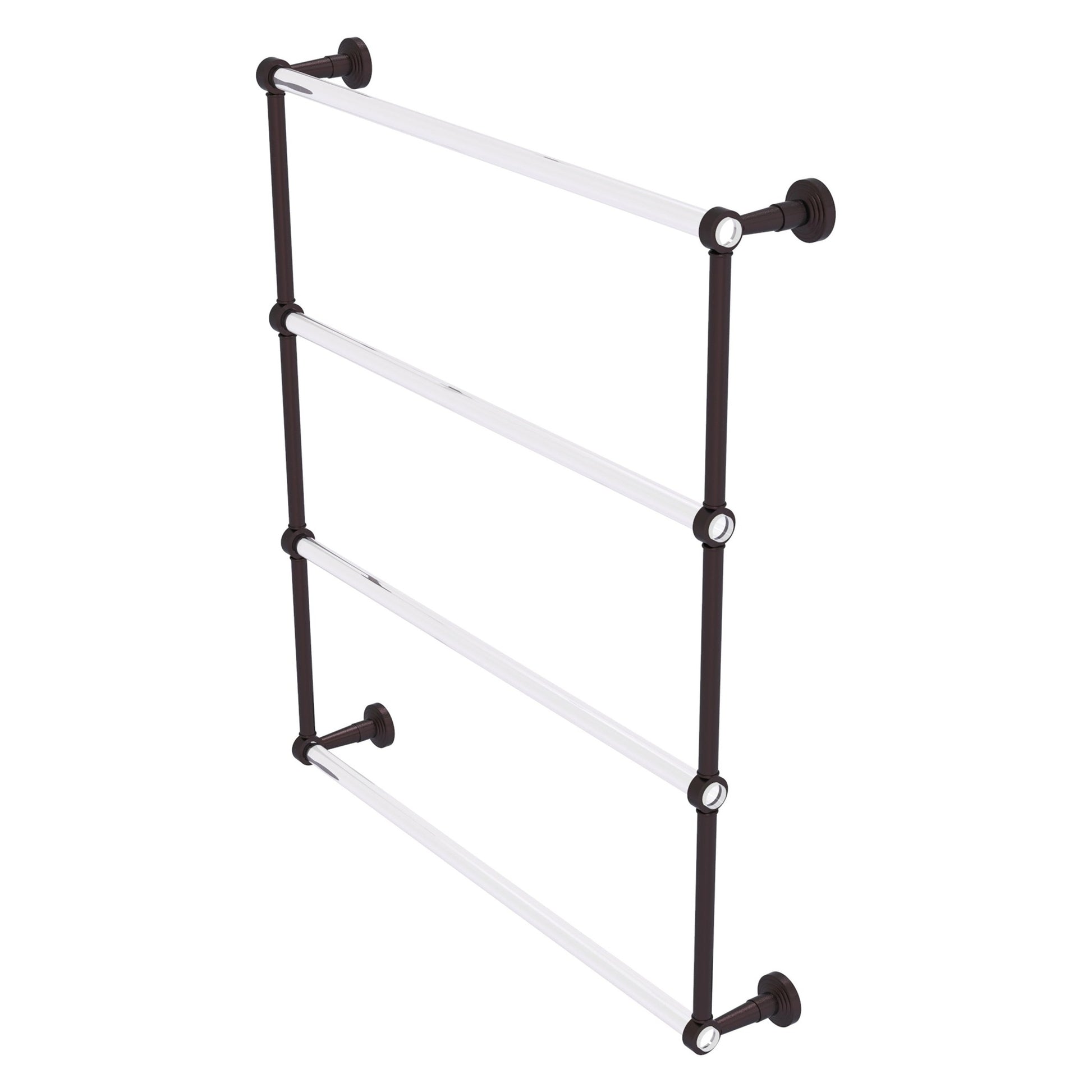 Allied Brass Pacific Beach 32.6" x 5" Antique Bronze Solid Brass 4-Tier Ladder Towel Bar