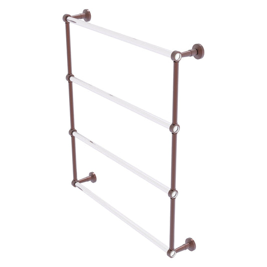 Allied Brass Pacific Beach 32.6" x 5" Antique Copper Solid Brass 4-Tier Ladder Towel Bar