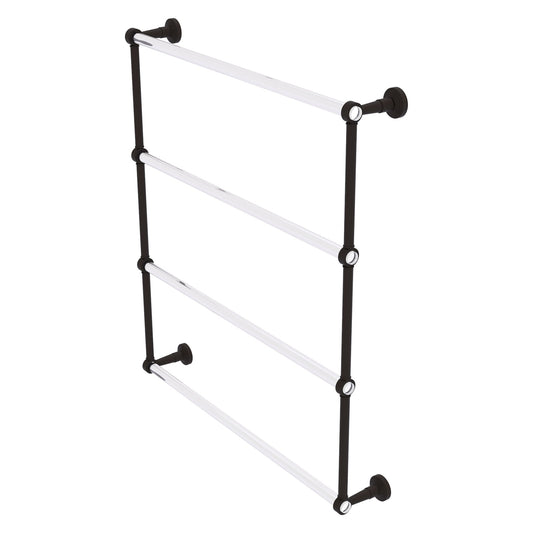 Allied Brass Pacific Beach 32.6" x 5" Oil Rubbed Bronze Solid Brass 4-Tier Ladder Towel Bar