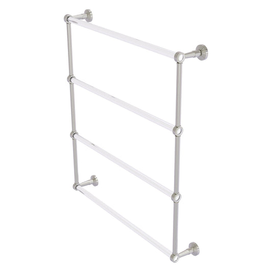 Allied Brass Pacific Beach 32.6" x 5" Satin Nickel Solid Brass 4-Tier Ladder Towel Bar
