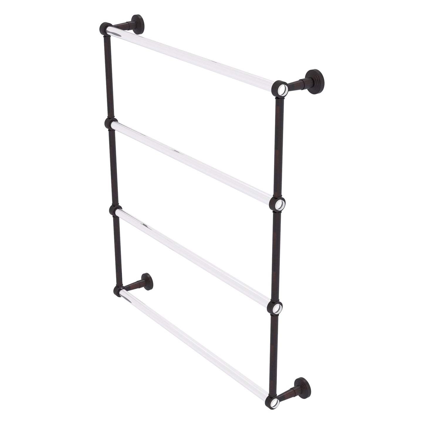 Allied Brass Pacific Beach 32.6" x 5" Venetian Bronze Solid Brass 4-Tier Ladder Towel Bar
