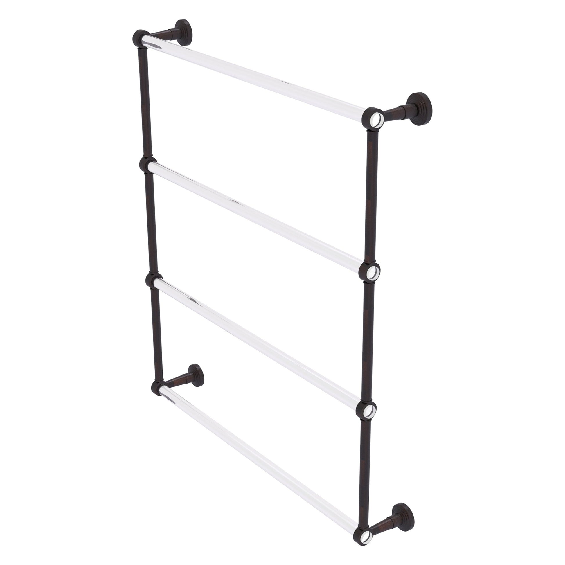 Allied Brass Pacific Beach 32.6" x 5" Venetian Bronze Solid Brass 4-Tier Ladder Towel Bar