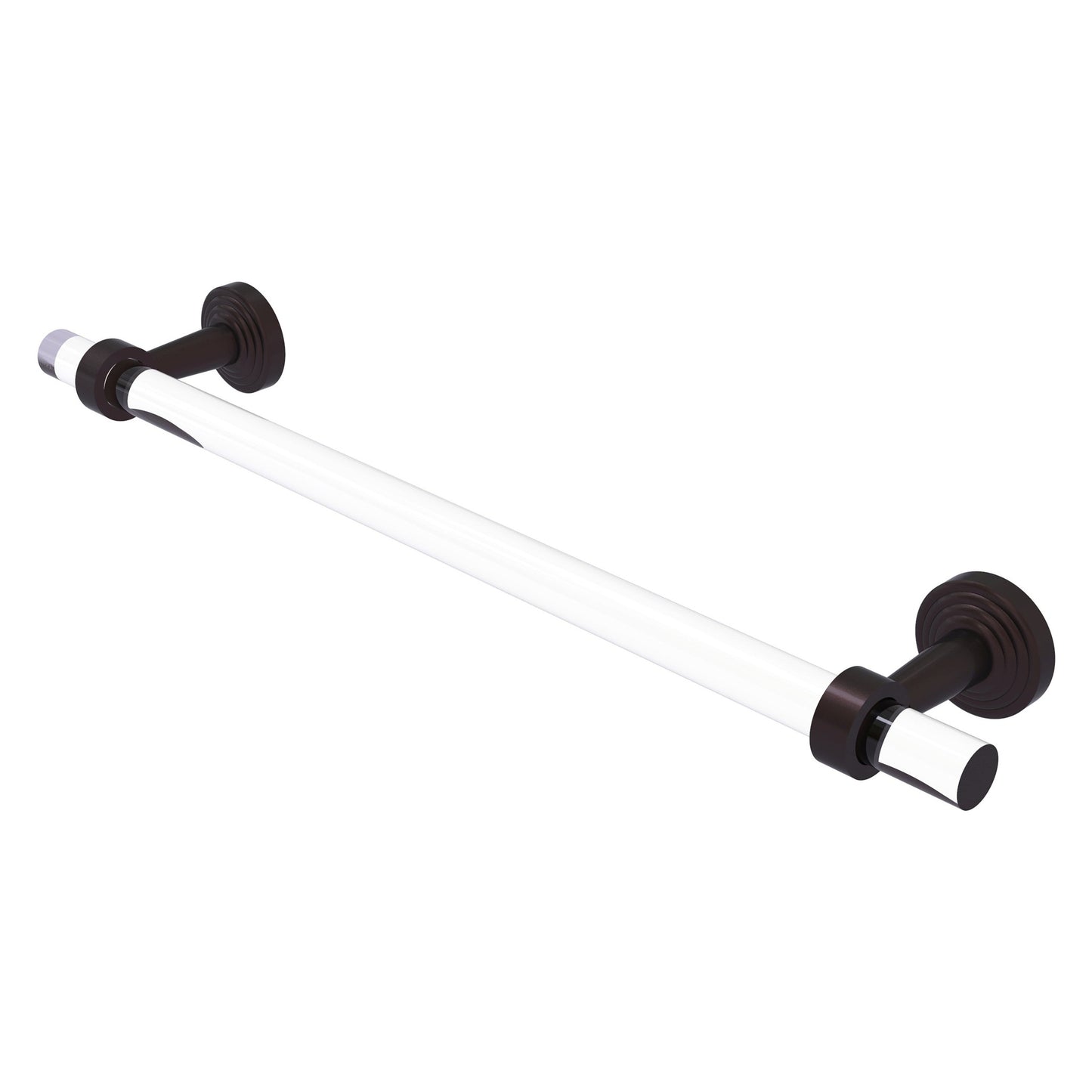Allied Brass Pacific Beach 34" x 2.2" Antique Bronze Solid Brass Towel Bar