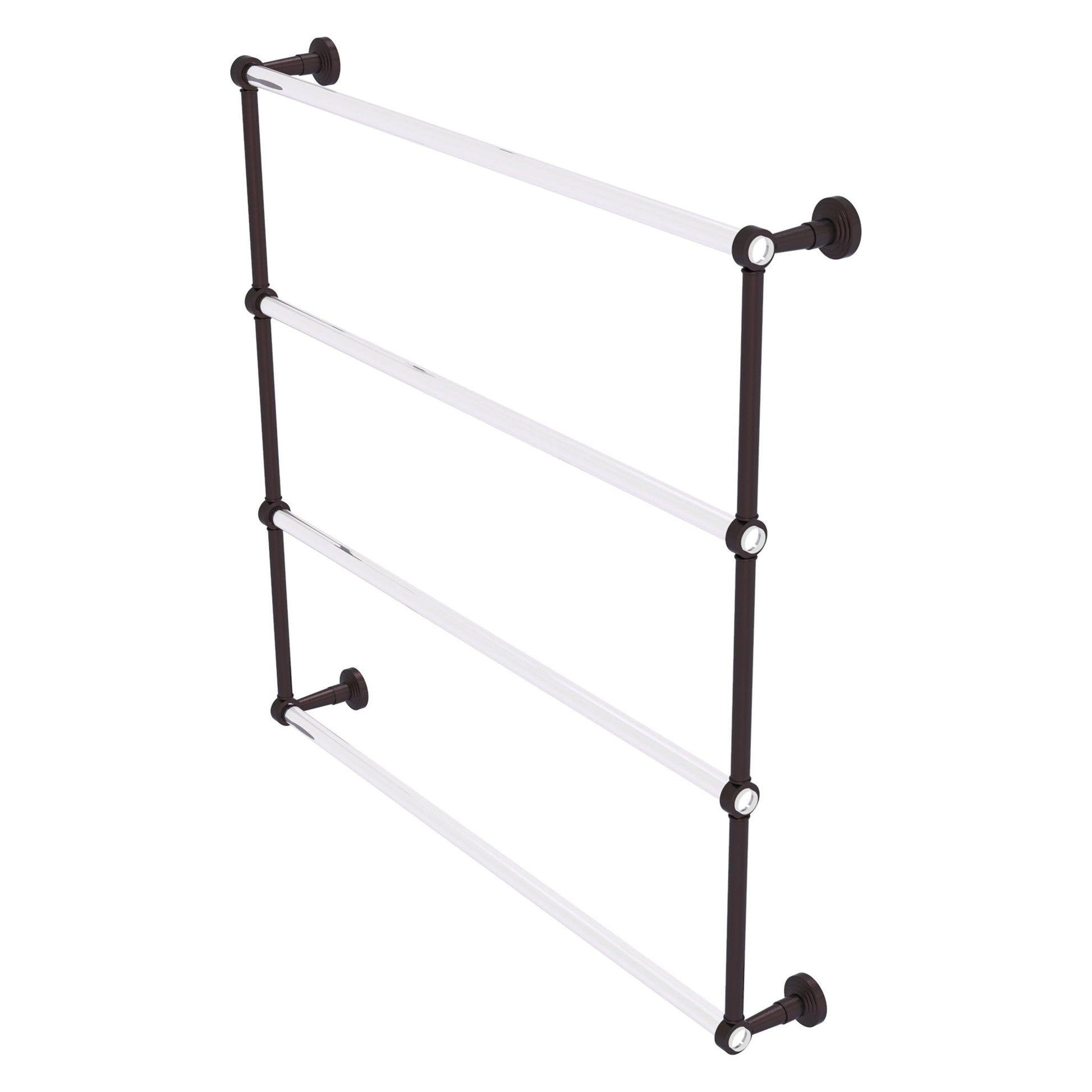 Allied Brass Pacific Beach 38.6" x 5" Antique Bronze Solid Brass 4-Tier Ladder Towel Bar
