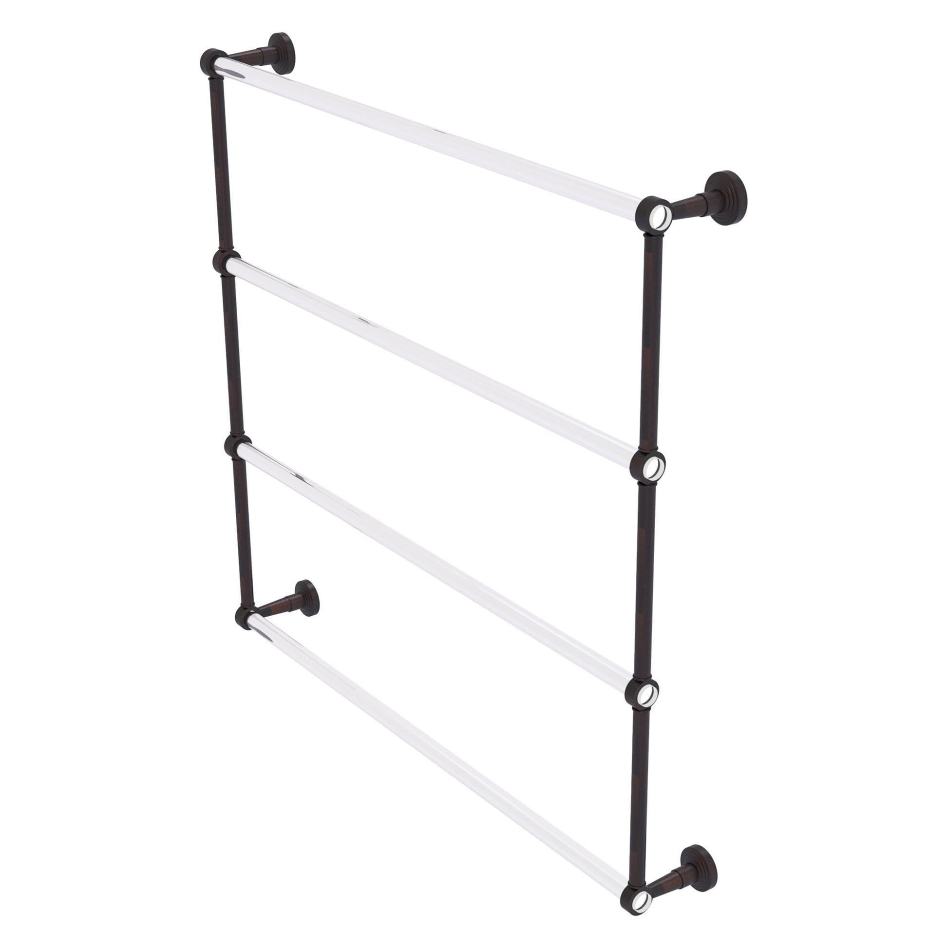 Allied Brass Pacific Beach 38.6" x 5" Venetian Bronze Solid Brass 4-Tier Ladder Towel Bar