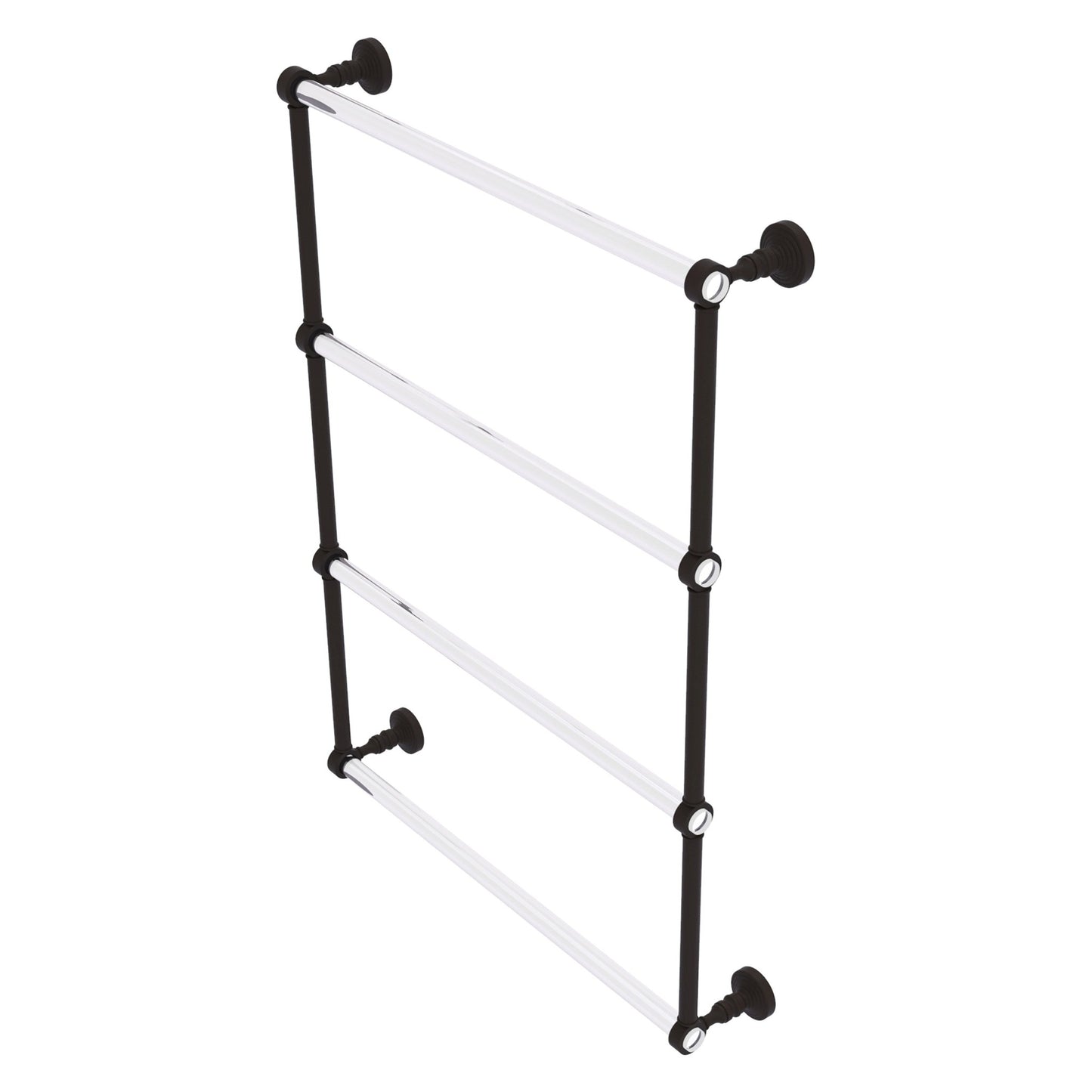 Allied Brass Pacific Grove 26.2" x 4.7" Oil Rubbed Bronze Solid Brass 4-Tier Ladder Towel Bar