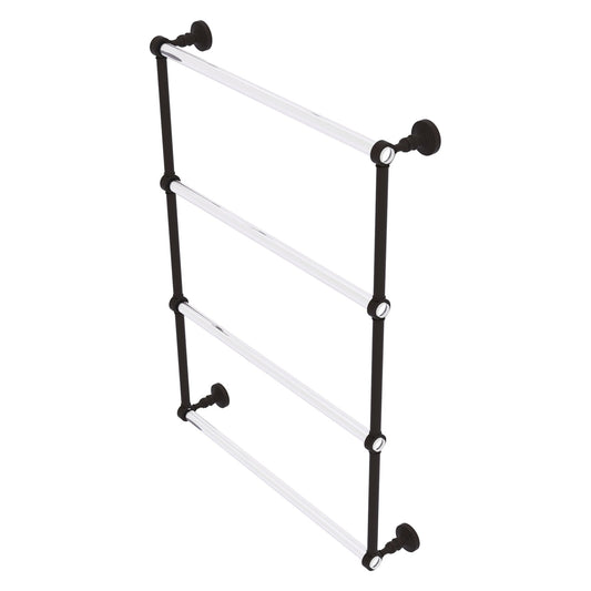 Allied Brass Pacific Grove 26.2" x 4.7" Oil Rubbed Bronze Solid Brass 4-Tier Ladder Towel Bar