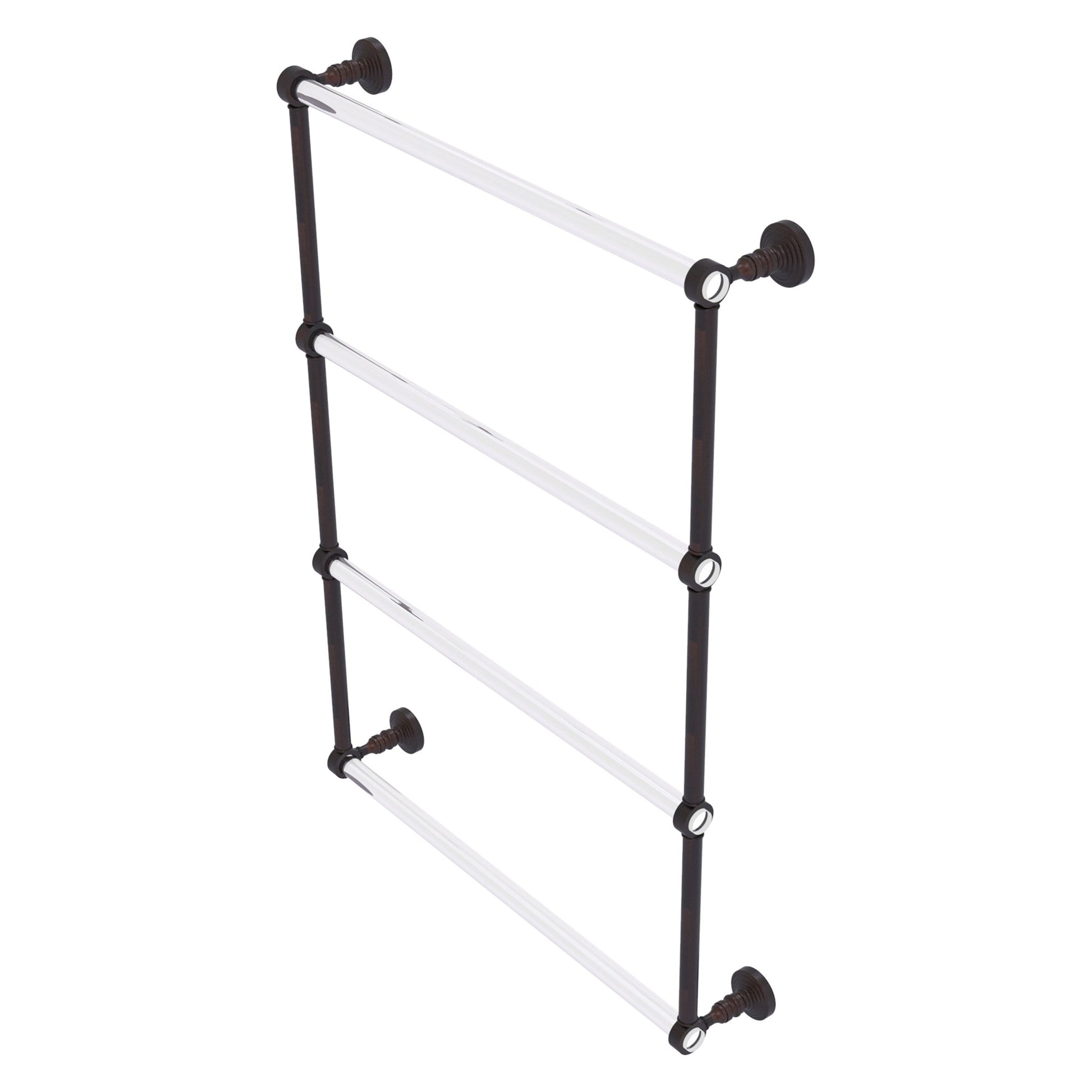 Allied Brass Pacific Grove 26.2" x 4.7" Venetian Bronze Solid Brass 4-Tier Ladder Towel Bar