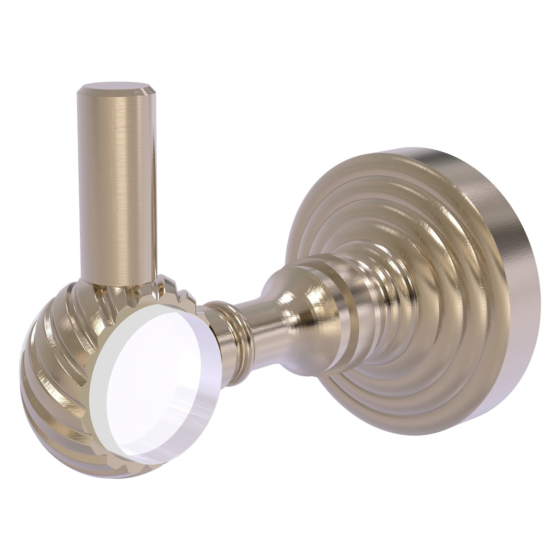 Allied Brass Pacific Grove 2.24" x 3.98" Antique Pewter Solid Brass Robe Hook With Twisted Accents