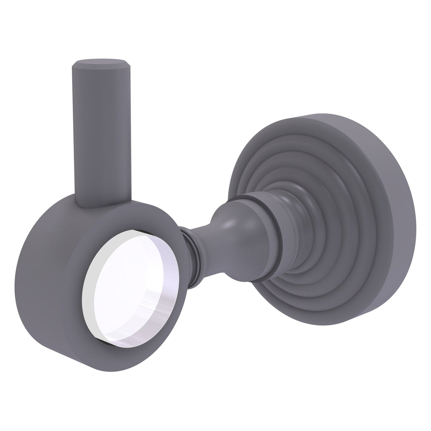 Allied Brass Pacific Grove 2.24" x 3.98" Matte Gray Solid Brass Robe Hook