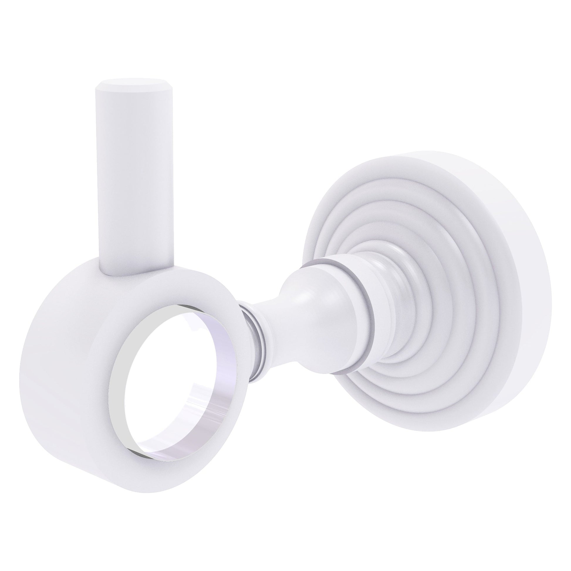 Allied Brass Pacific Grove 2.24" x 3.98" Matte White Solid Brass Robe Hook