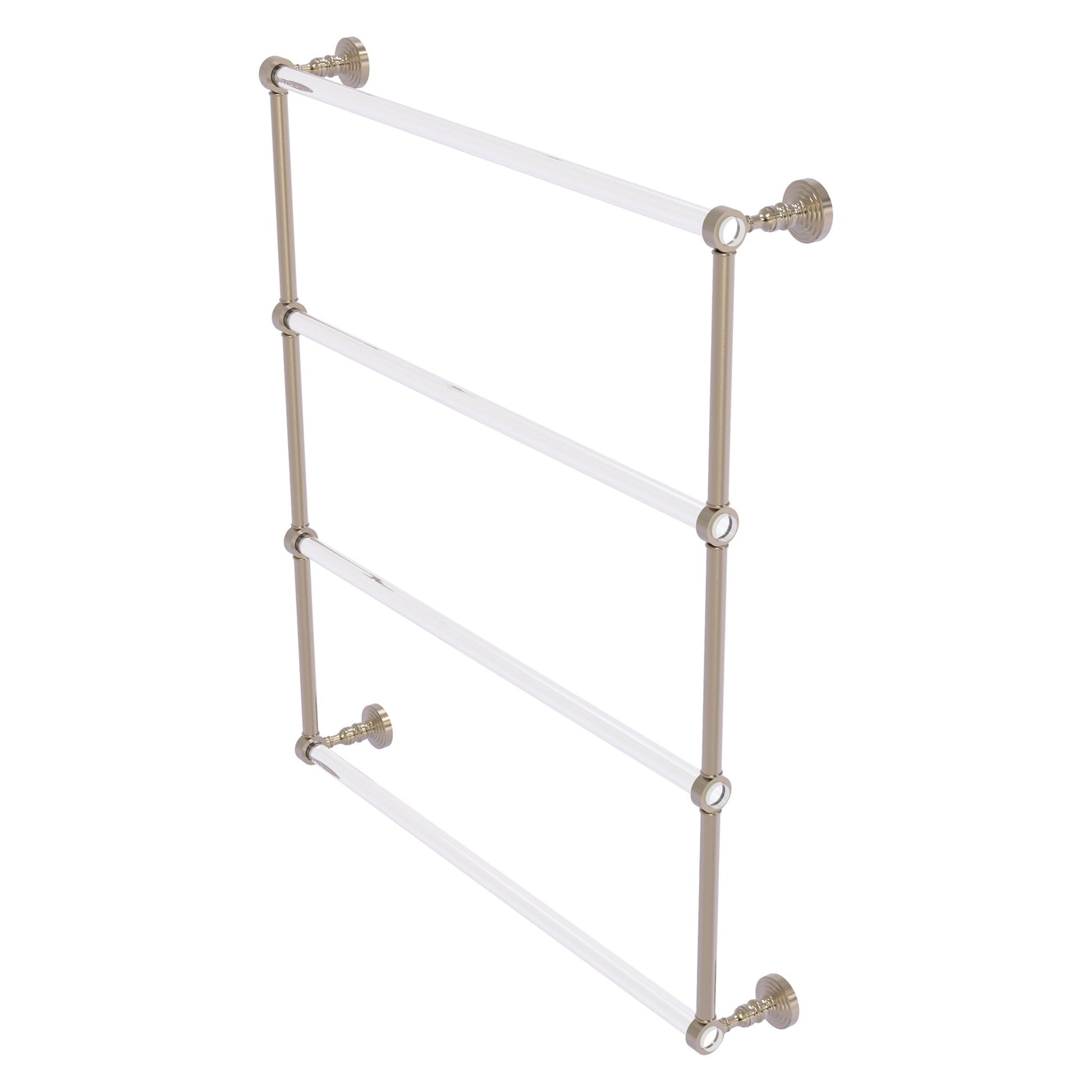 Allied Brass Pacific Grove 32.2" x 4.7" Antique Pewter Solid Brass 4-Tier Ladder Towel Bar