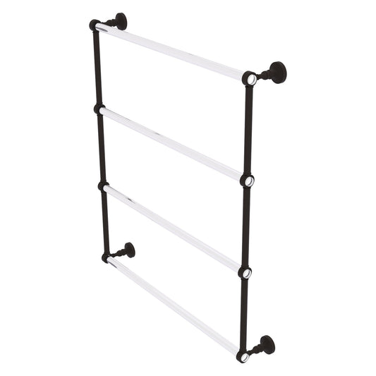 Allied Brass Pacific Grove 32.2" x 4.7" Oil Rubbed Bronze Solid Brass 4-Tier Ladder Towel Bar