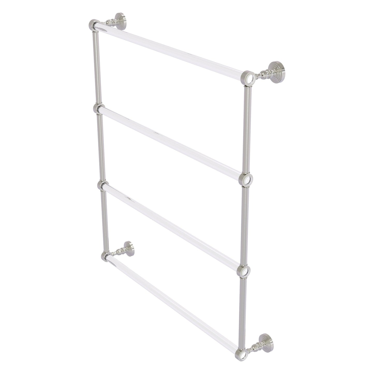 Allied Brass Pacific Grove 32.2" x 4.7" Satin Nickel Solid Brass 4-Tier Ladder Towel Bar