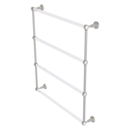 Allied Brass Pacific Grove 32.2" x 4.7" Satin Nickel Solid Brass 4-Tier Ladder Towel Bar