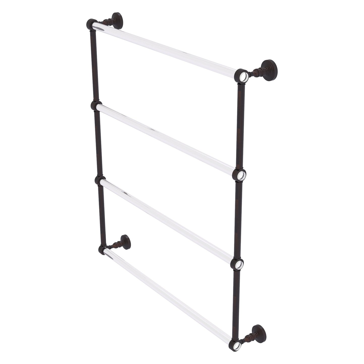 Allied Brass Pacific Grove 32.2" x 4.7" Venetian Bronze Solid Brass 4-Tier Ladder Towel Bar