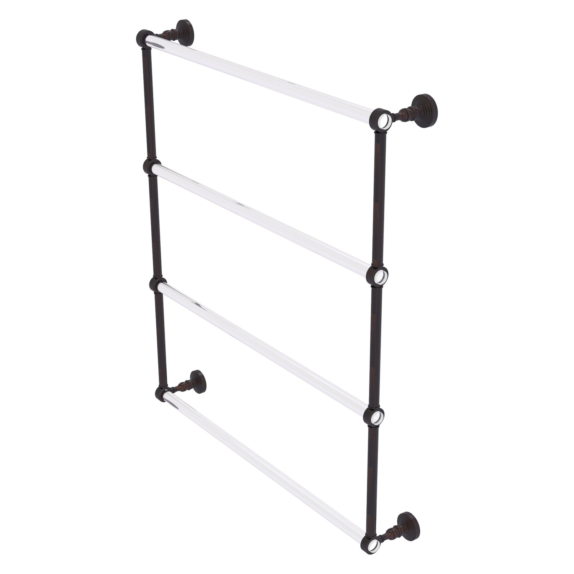 Allied Brass Pacific Grove 32.2" x 4.7" Venetian Bronze Solid Brass 4-Tier Ladder Towel Bar