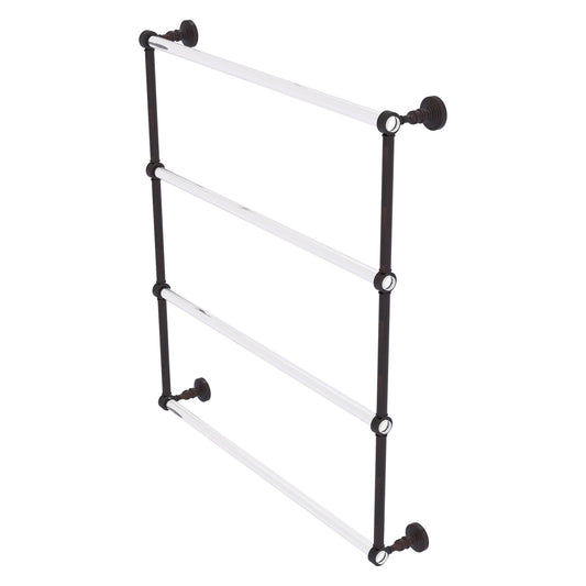 Allied Brass Pacific Grove 32.2" x 4.7" Venetian Bronze Solid Brass 4-Tier Ladder Towel Bar