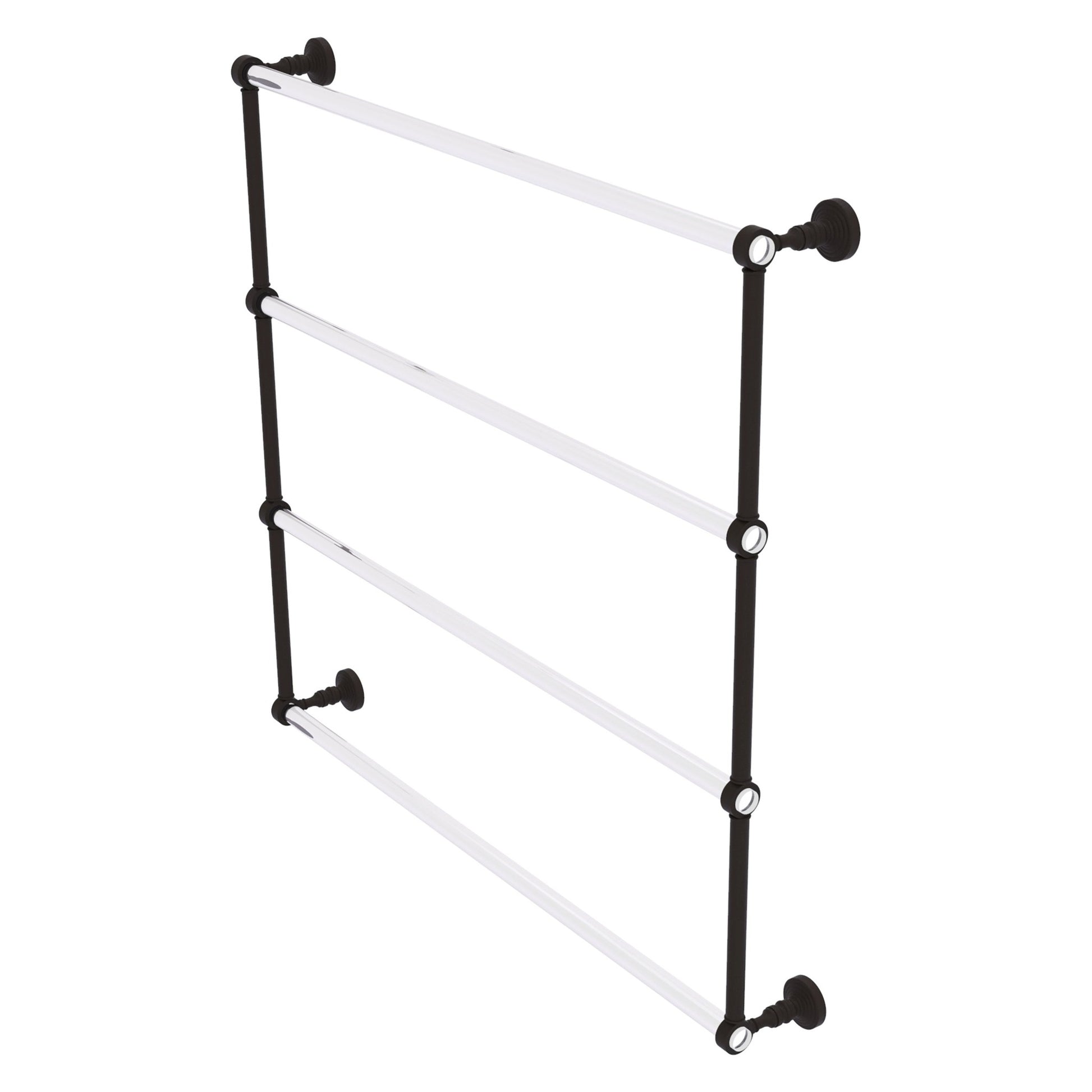 Allied Brass Pacific Grove 38.2" x 4.7" Oil Rubbed Bronze Solid Brass 4-Tier Ladder Towel Bar