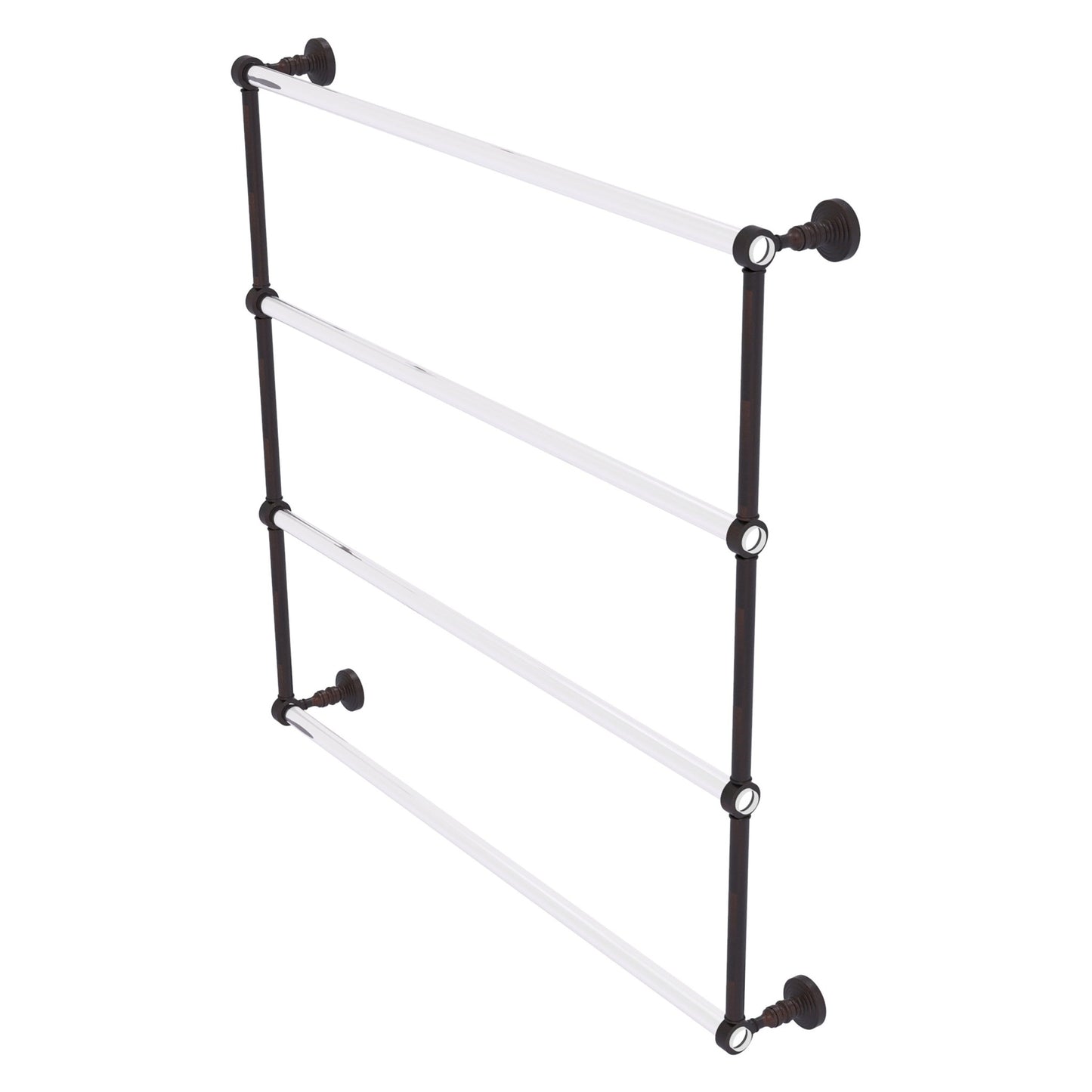 Allied Brass Pacific Grove 38.2" x 4.7" Venetian Bronze Solid Brass 4-Tier Ladder Towel Bar