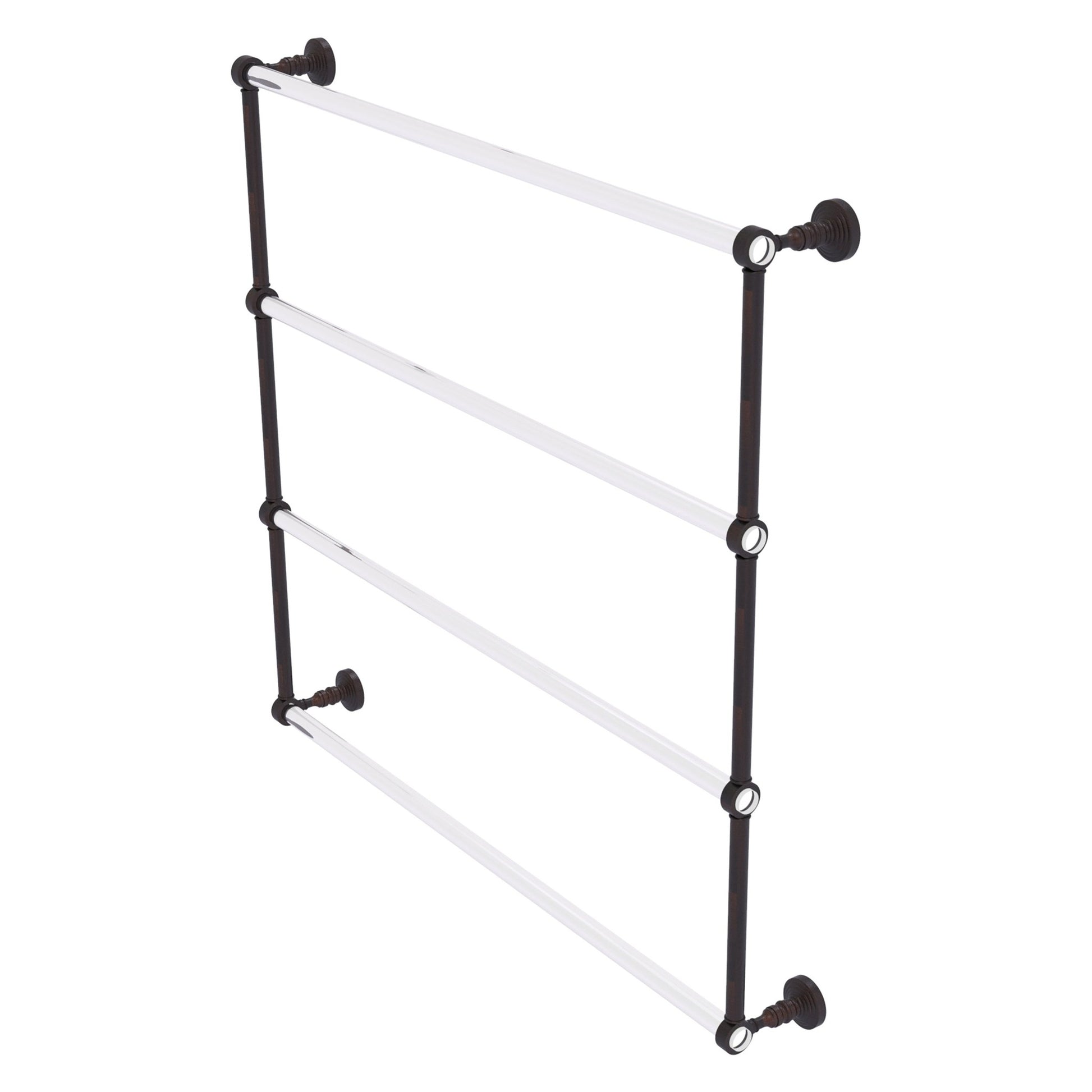 Allied Brass Pacific Grove 38.2" x 4.7" Venetian Bronze Solid Brass 4-Tier Ladder Towel Bar