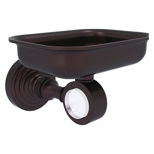 Allied Brass Pacific Grove 4.4" x 3.3" Antique Bronze Solid Brass Wall-Mounted Soap Dish Holder