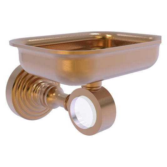 Allied Brass Pacific Grove 4.4" x 3.3" Brushed Bronze Solid Brass Wall-Mounted Soap Dish Holder